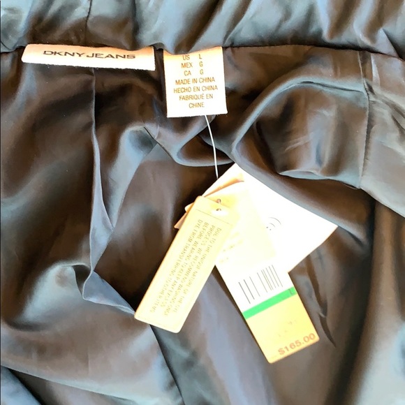 NWT DKNY men’s hooded layer look navy fall jacket - Picture 6 of 8